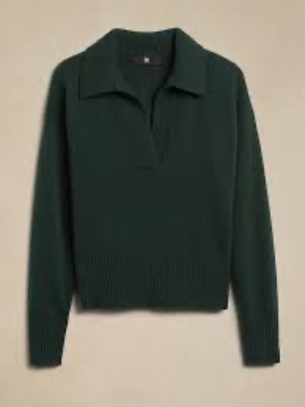 Banana Republic Merino Wool Polo Sweater